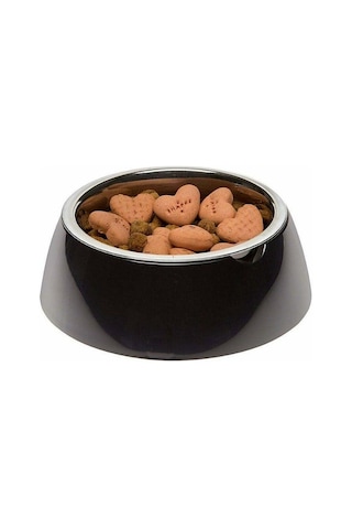 Ferplast Jolie Kedi Ve Köpekler İçin Çelik Mama Ve Su Kabı Siyah 850 Ml M