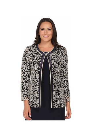Ladies First Ladıes Fırst Büyük Beden 2931 Lacivert Ceket+Bady Ikili Takım