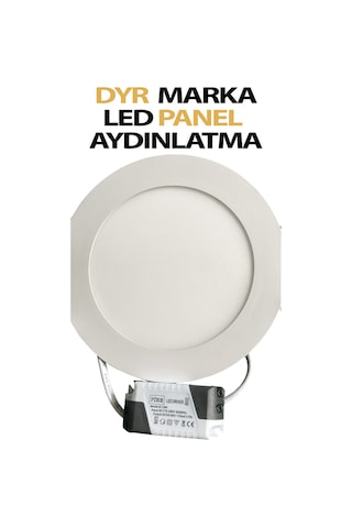 Sıva Altı Led Panel Aydınlatma 9 Watt Beyaz Işık Tasarruflu