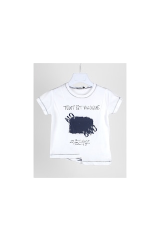 Jack Lions 1-4 Yaş Erkek Bebek Çapraz Kesim Tshirt Lacivert Lacivert