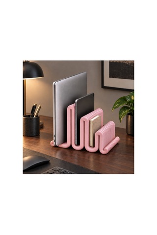 Cora Dekoratif Çoklu Laptop / Dergi / Tablet Standı - Pastel Pembe