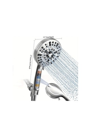 Fastbuy Challenger Desenli 10 Ayarlı Yüksek Basınçlı Duş Başlığı, Spa Masaj Ve Yağmur Modu