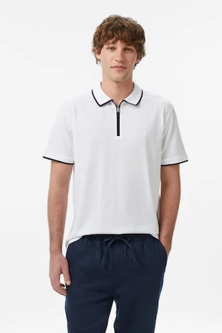 Nautica Erkek Beyaz Regular Fit Polo Yaka T-shirt-14587