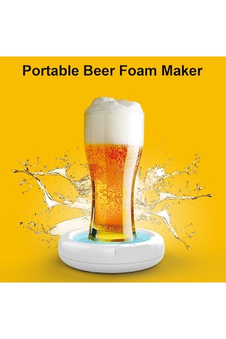 Lemestar Ev Ve Bar İçin Ultrasonik Bira Köpükleyici - Usb Şarjlı 1800mah Pil, 300 Kullanim, Kolay Kullanim, Taşınabilir Köpük Oluşturucu
