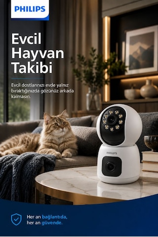 Taı3320 Full Hd Akıllı Ev Kamerası Hareket Algılama Gece Görüşü Çift Yönlü Ses Mobil Uygulama Destekli