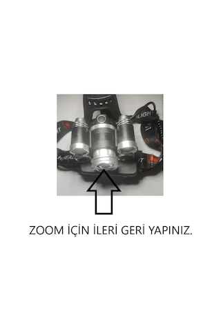 Sge Teknoloji Şarjlı 5 Led 18000 Lümen Kafa Lambası Siyah