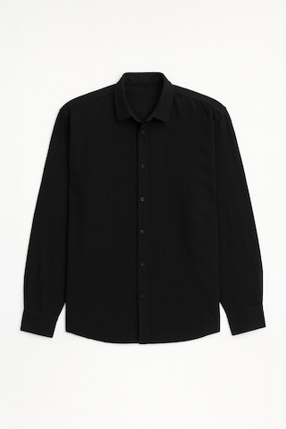 Redline Comforted Erkek Oversize Pamuk Gömlek Siyah