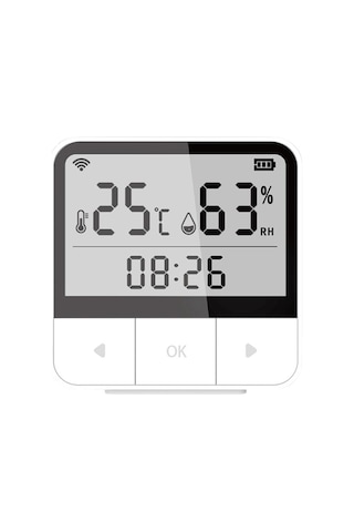 Jms Tuya Wifi Akıllı Sıcaklık Nem Sensörleri Saat Tarih Hafta Ekranı Akıllı Ev Ofis