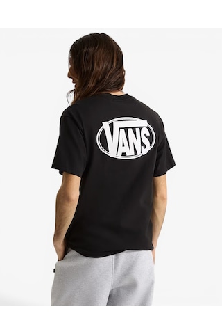 Vans Oval Logo Loose Ss Tee Erkek Siyah T-shirt - Vn0010fe