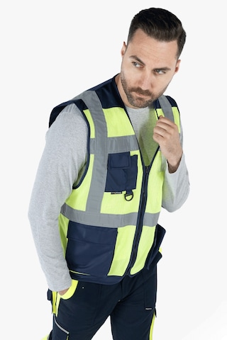 Fileli Mühendis İkaz Yeleği Reflektörlü Fosforlu