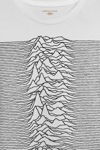 Ses Dalgası Müzik Joy Division Albüm Kapağı Çizgiler Baskılı Tişört Unisex T-shirt 001