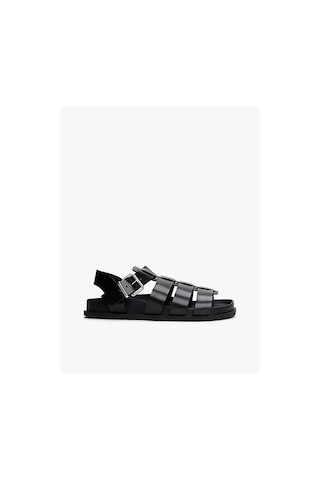 Kadın Tjw Fisherman Patent Sandalet Siyah