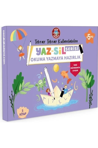 Yaz Sil Serisi Okuma Yazmaya Hazırlık Seti Yeni Müfredat