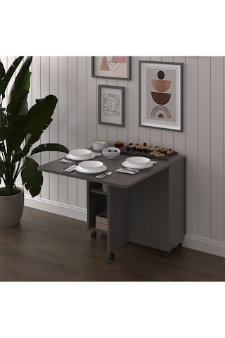 %100 Mdflam Katlanır Mutfak Masası Asra Trend KM-29