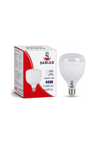 40w Kristal Tasarruflu E27 Beyaz Işık Torch Led Ampul 10 Adet 10 Adet