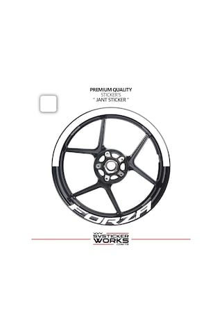 Honda Forza 250 Jant Şeridi Yarım Jant Kaplama & Forza 250 Yazı Sticker Seti 64486076