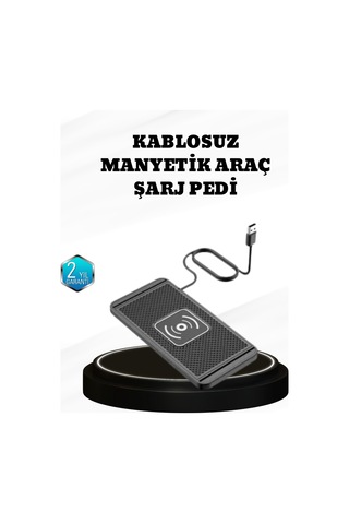 15w Manyetik Kablosuz Şarj Pedi Araç Masa Kullanımına Uygun Qi Şarj Cihazı