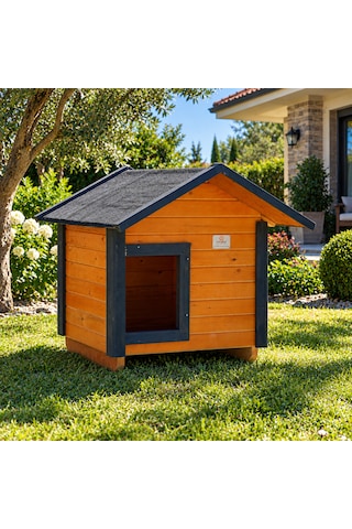 Küçük Irk Ahşap Köpek Kulübesi