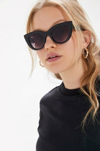 Mobgift Cat Eye Oval Güneş Gözlüğü Siyah
