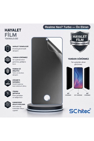 Neo7 Turbo Uyumlu Ön Yüzey Hayalet Privacy Hidrojel Ekran Koruyucu 85382003
