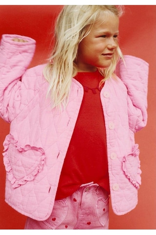Fleurs Chic Yeni Sezon Fleurs Kids Kapitone Mevsimlik Ceket Pembe