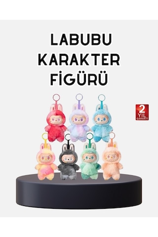 Labubu - 652 - Koleksiyonluk Peluş Oyuncak Yumuşak Kumaşlı, Dekoratif - Spt-gld - Tasarım, Hediyelik Diğer