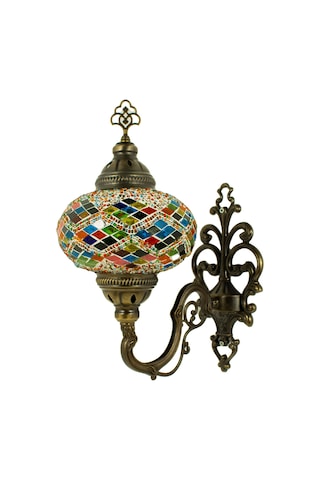 Dekoratif Mozaik Lamba Loş Işık Avize Aydınlatma Duvar Aplik Çok Renkli