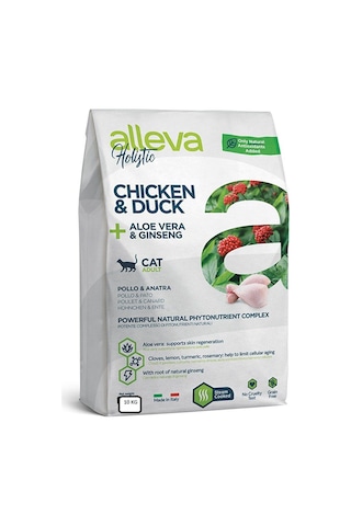 Alleva Holistic Tavuk & Ördek Yetişkin Kedi Maması 10 KG