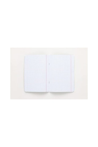 A5 40 Yaprak Kareli Defter - Pembe Renk 124-Pembe