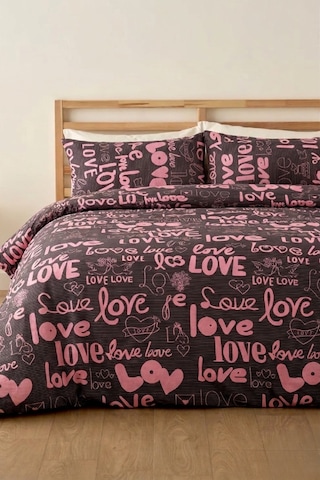 Love Çift Kişilik -çarşafı Lastikli-pamuk Nevresim Takımı Çok Renkli