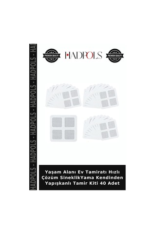 Yaşam Alanı Ev Tamiratı Hızlı Çözüm Sineklikyama Kendinden Yapışkanlı Tamir Kiti 40 Adet