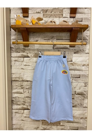 Koton Bol Paça Kız Çocuk Eşofman Altı Açık Mavi AY-5SMG40044AK