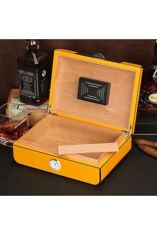 Falconetti Karbon Fiber Desen Humidor Puro Kutusu rc41