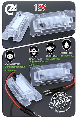 Bmw 5 Serisi E39 E60 E61 1995-2010 Canbus Led Plaka Aydınlatma Ledi Lambası