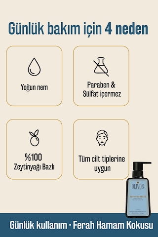 Doğal Zeytinyağlı Hamam Kokulu Banyo Ve Duş Jeli Zeytinyağı Cilt Avakado