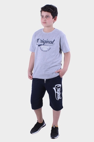 Fyk Kids 3'lü Erkek Çocuk Alt-üst Kapri-tişört Takım Çok Renkli