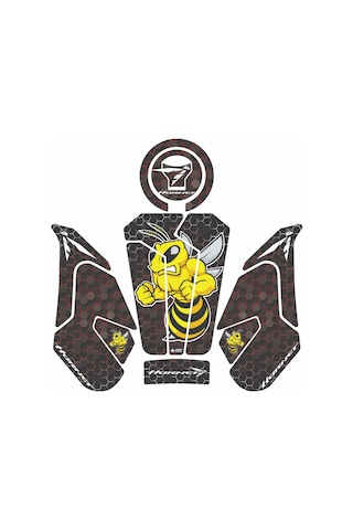 Grippatch Honda Hornet 750 2025 Uyumlu Tank Pad Set - Gc42-1 Çok Renkli