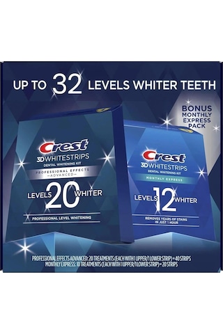 Crest 3D Whitestrips Level 20 + Level 12 Set