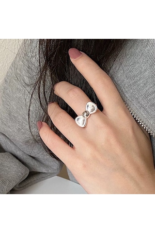 Kadınlar İçin Özel Olarak Tasarlanmış Benzersiz Düz Bantlı Yüzük No.32 Çok Renkli