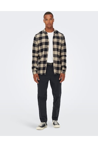 Only & Sons Onsgudmund Ls Checked Shirt Noos Erkek Lacivert Uk Gömlek - 22007112 Lacivert