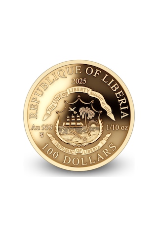 AgaKulche Amenhotep Nefertiti 1/10 Ons Altın Sikke Coin