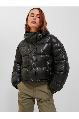 Jjxx Kapüşonlu Şişme Siyah Kadın Mont 12236544 001