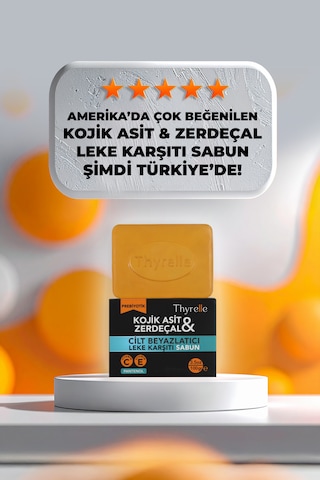 Thyrelle Kojik Asit & Zerdeçal Leke Karşıtı Beyazlatıcı Sabun 100 G