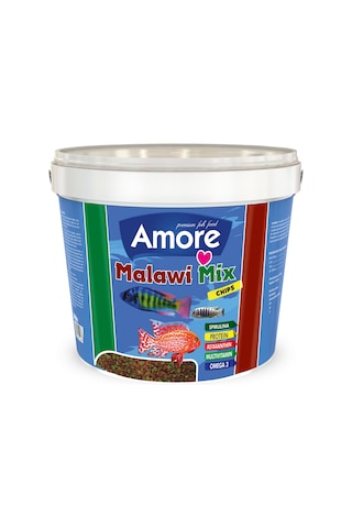 Malawi Mix Chips 3Kg Kova Cichlid Akvaryum Balık Yemi