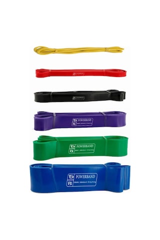 Powerband Direnç Lastiği Ve Egzersiz Bandı 6lı Set
