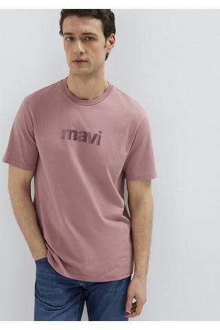 Mavi - Mavi Logo Baskılı Pembe Tişört 0612936-70948