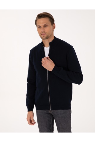 Pierre Cardin Erkek Lacivert Hırka Triko 50315821-vr033 Lacivert