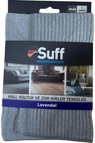 Lavanta Mikrofiber Halı, Koltuk Ve Zor Kirler Temizlik 40 X 40 Cm, Gri