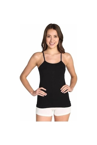 Tutku 0135 Kadın Renkli Atlet Ribana Ip Askılı 6'Lı Paket