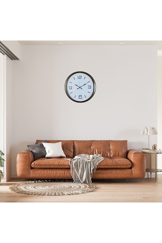 Eskitme Modern 52 Cm Metal Dekoratif Duvar Saati Çok Renkli